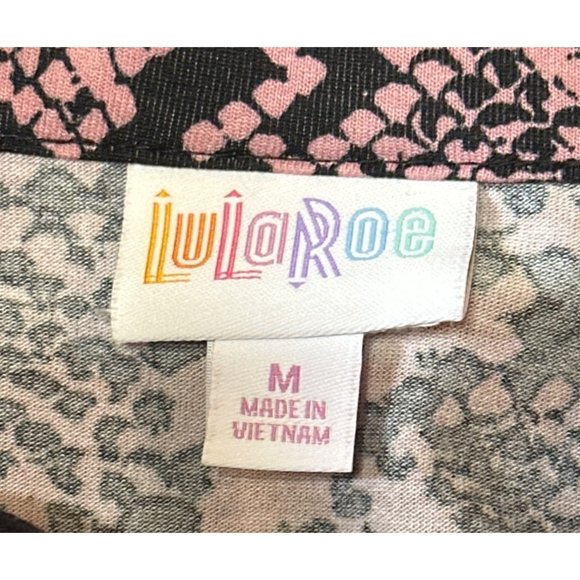 LuLaRoe Simply Comfortable Women's Geometric Blouse Button-Down Size M Polyester - Picture 7 of 12